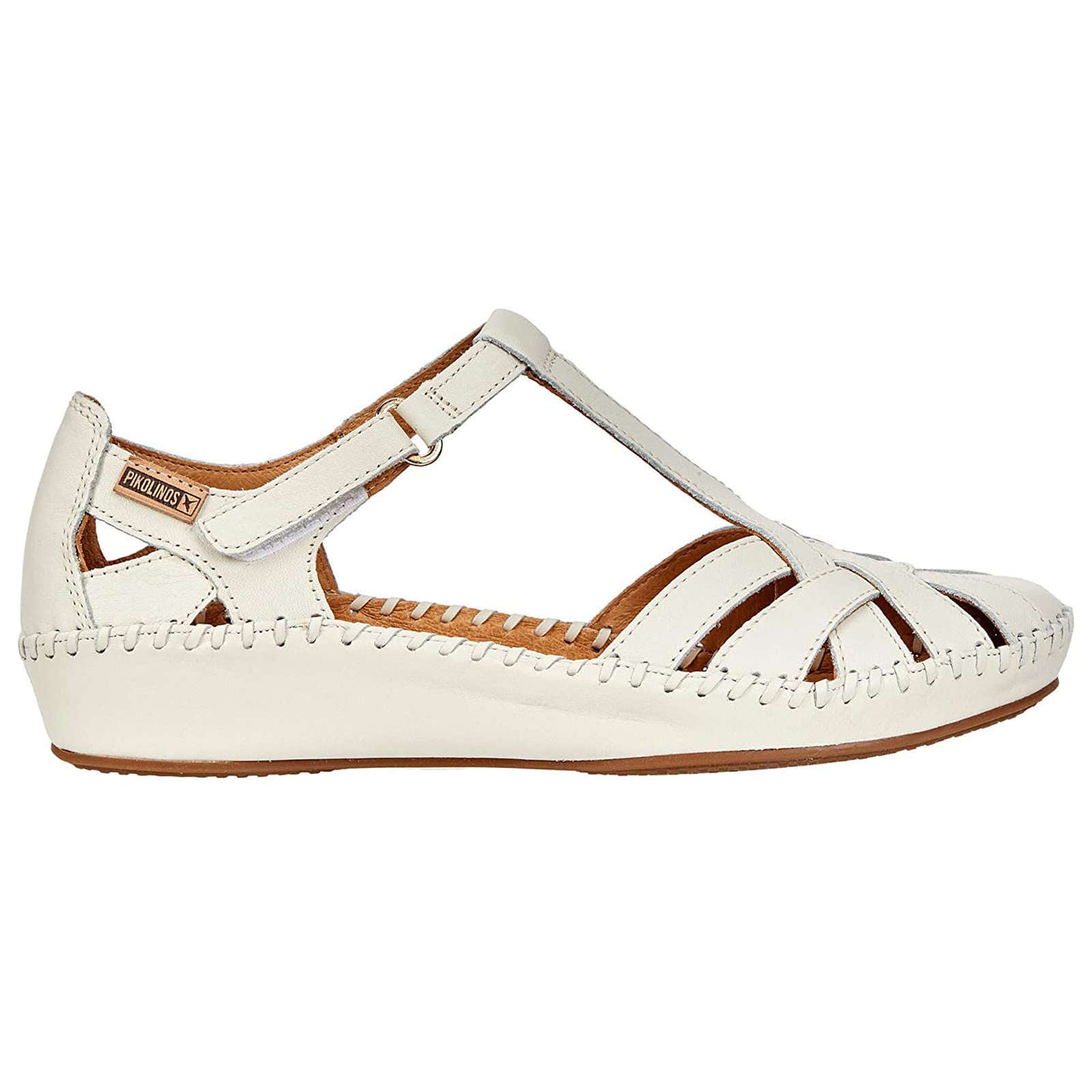 Pikolinos Puerto Vallarta 655 Leather Womens Sandals#color_nata