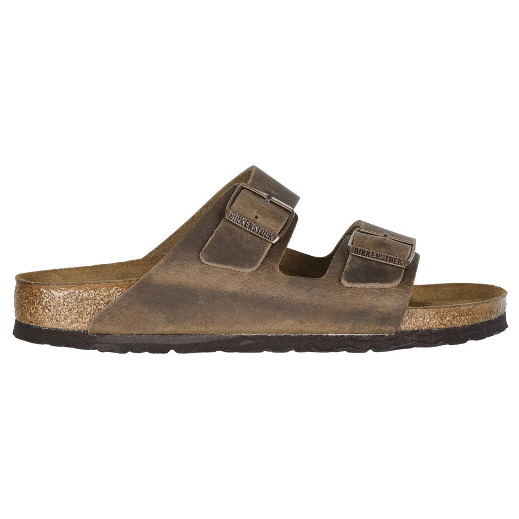 Birkenstock Arizona Waxy Leather Unisex Sandals#color_tobacco brown