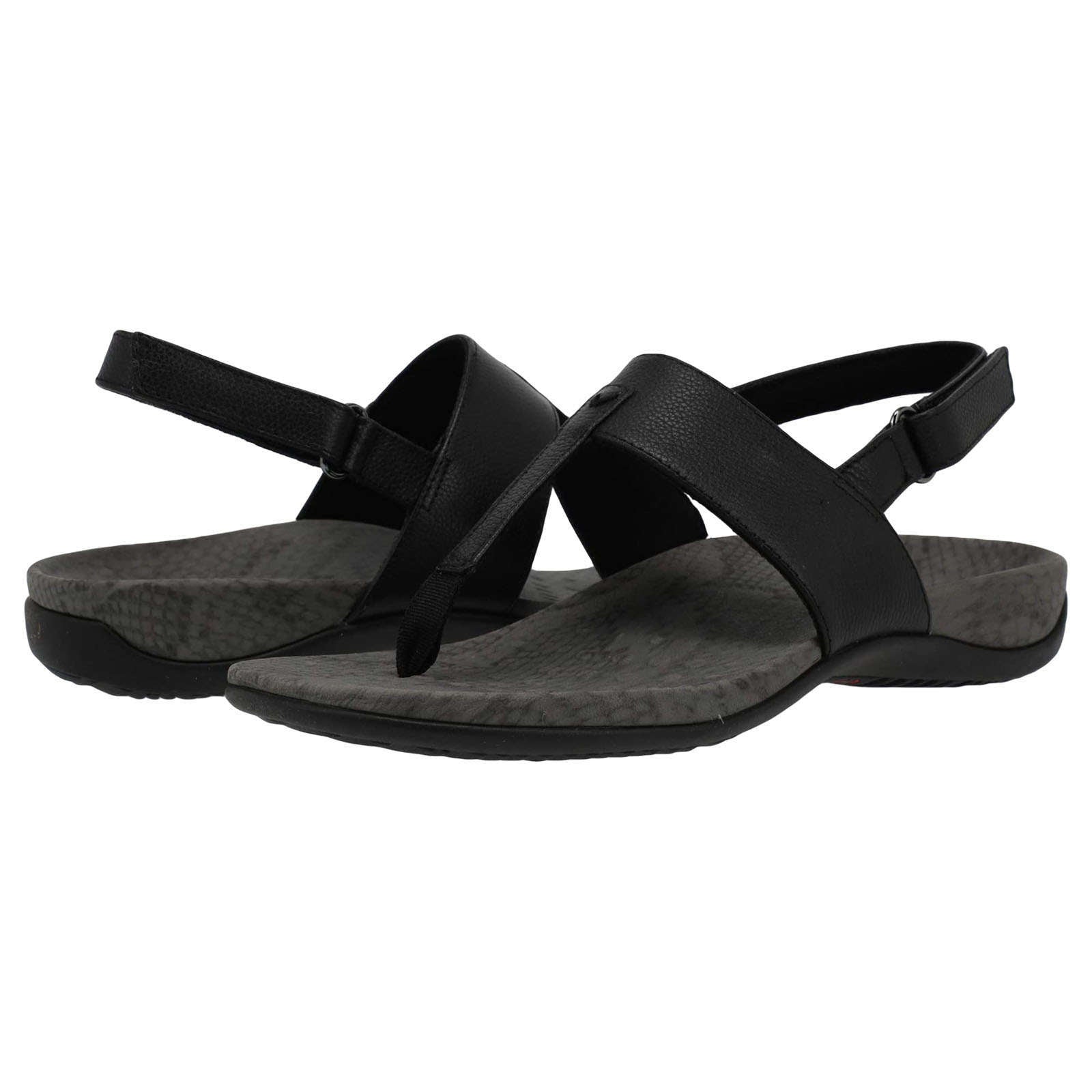 Vionic Rest Tala Leather Womens Sandals#color_black