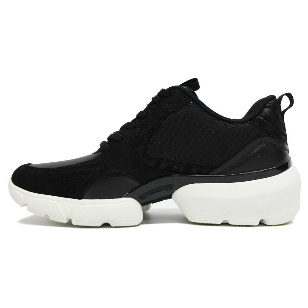 Vionic Vasher Aris Leather Synthetic Womens Trainers#color_black