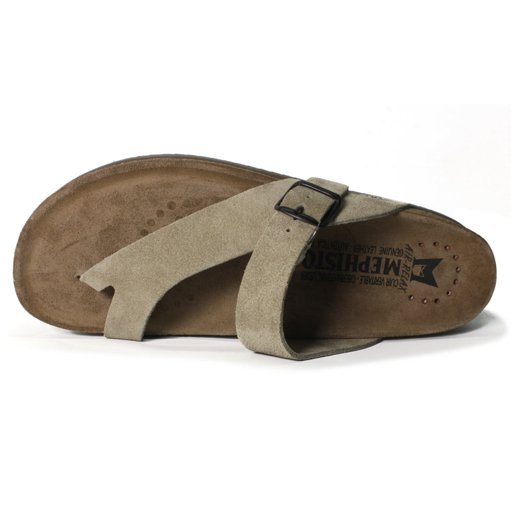 Mephisto Niels Nubuck Mens Sandals#color_warm grey