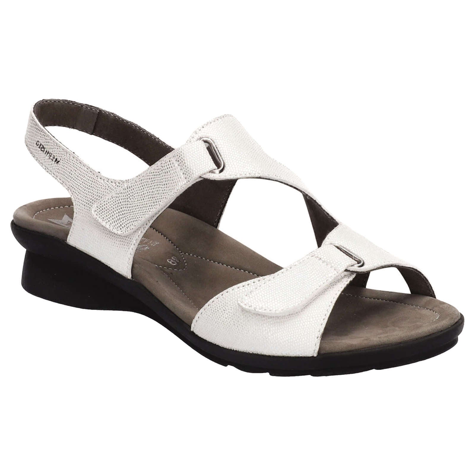 Mephisto Paris Leather Womens Sandals#color_white