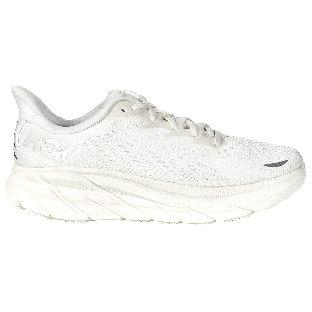 Hoka One One Clifton 8 Textile Womens Trainers#color_white