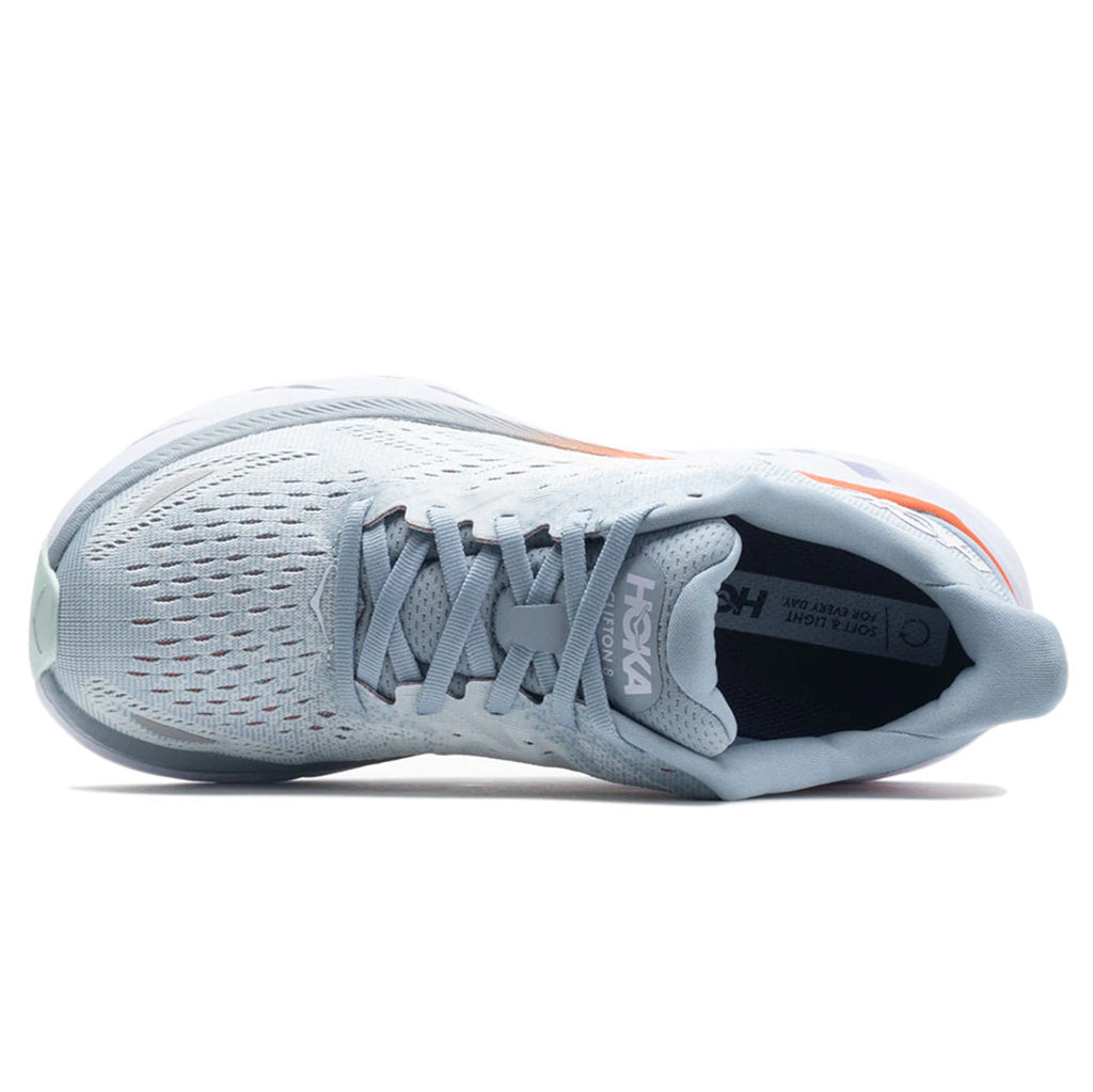 Hoka Clifton 8 Mesh Women's Running Shoes#color_blue fog plein air