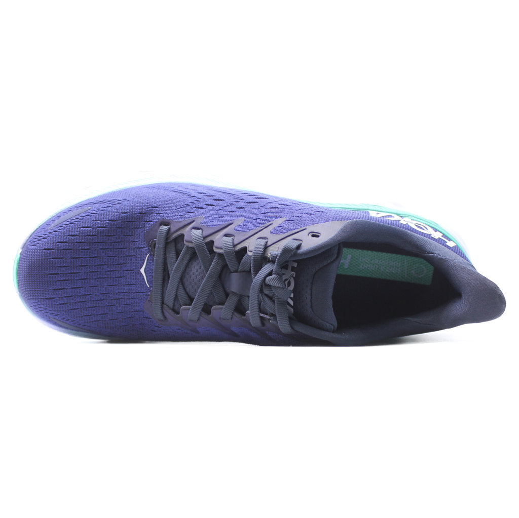 Hoka One One Clifton 8 Textile Womens Trainers#color_outer space bellwether blue