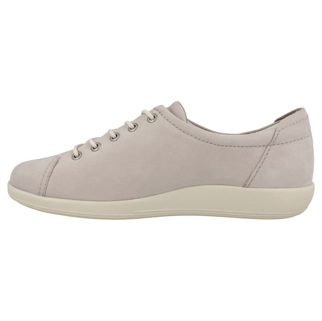 Ecco Soft 2.0 206503 Leather Womens Trainers#color_grey rose