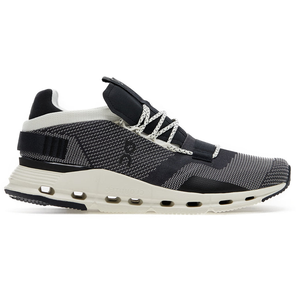 On Running Cloudnova Textile Men's Low-Top Trainers#color_black white