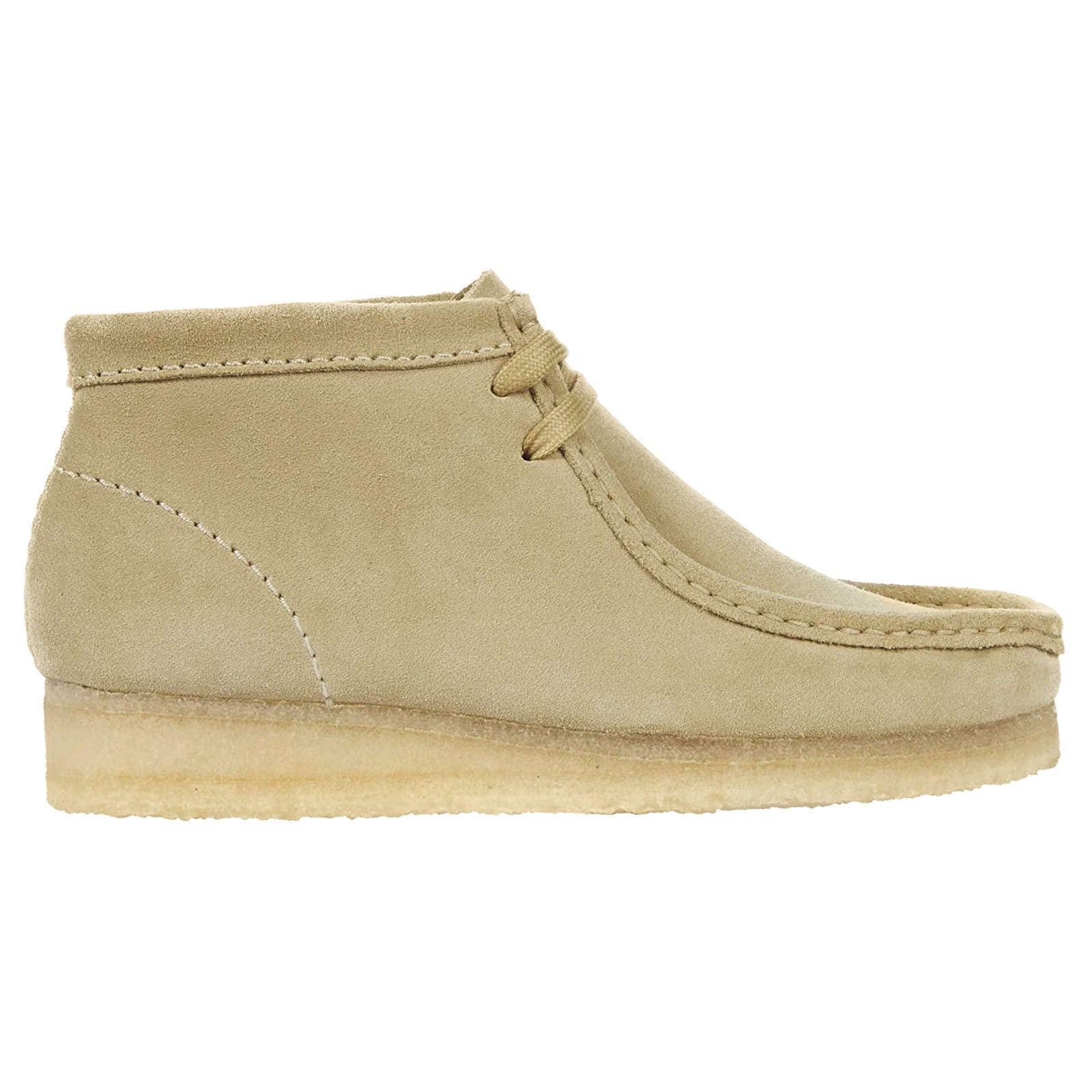 Clarks Originals Wallabee Suede Leather Women's Boots#color_maple