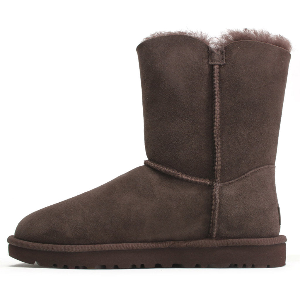 UGG Short Bailey Button II Suede Sheepskin Women's Winter Boots#color_burnt cedar