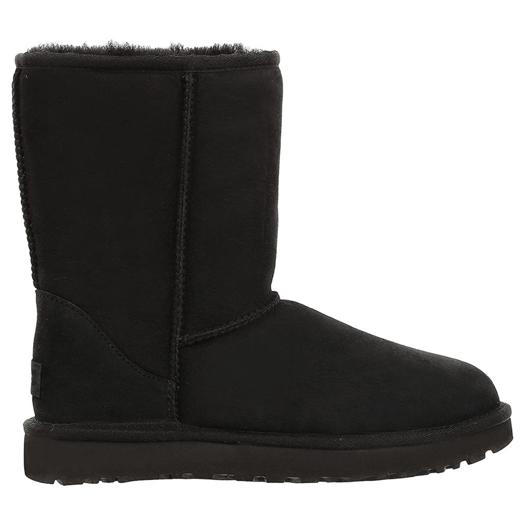 UGG Classic Short II Suede Sheepskin Women's Winter Boots#color_black