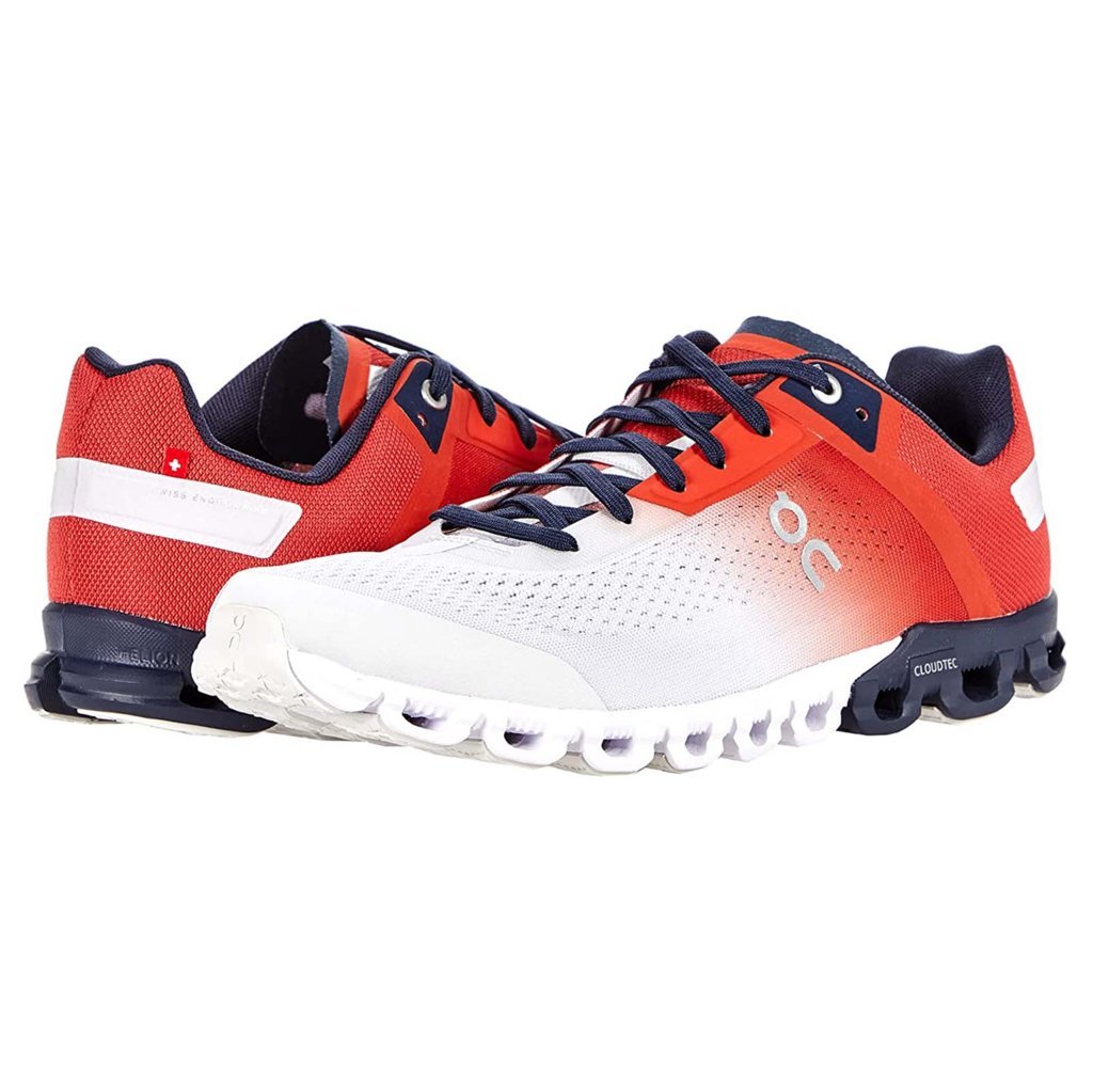 On Running Cloudflow Mesh Men's Low-Top Trainers#color_rust eclipse