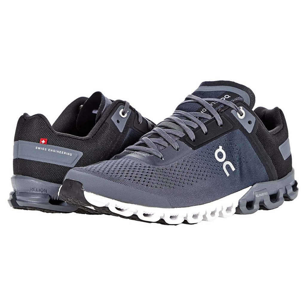 On Running Cloudflow Mesh Men's Low-Top Trainers#color_black asphalt