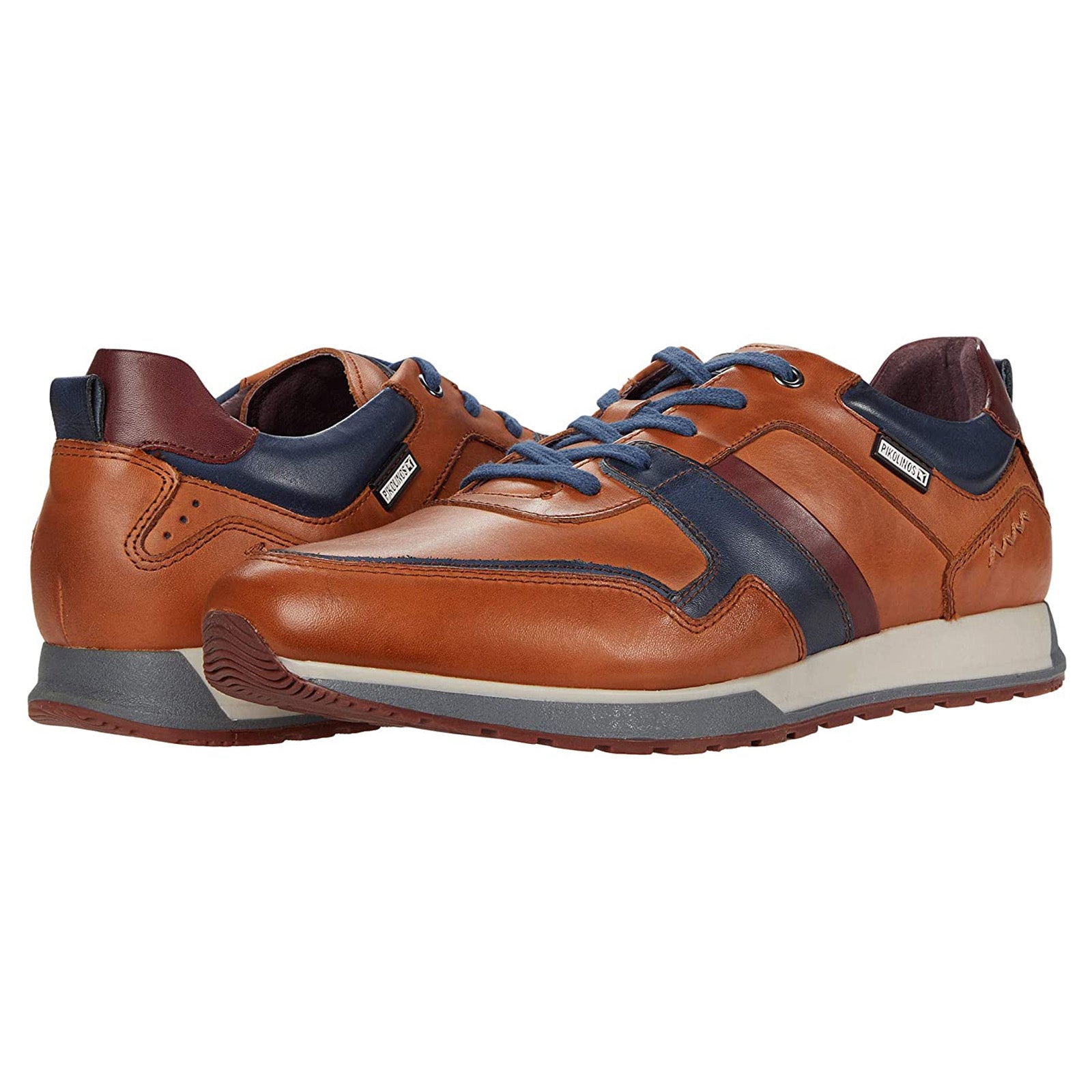 Pikolinos Cambil M5N-6344C1 Leather Mens Trainers#color_brandy