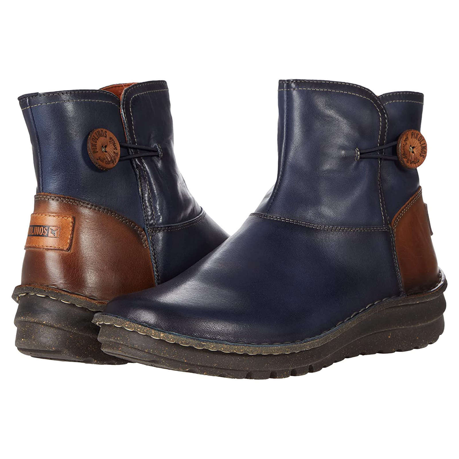 Pikolinos Cazorla Leather Womens Boots#color_blue