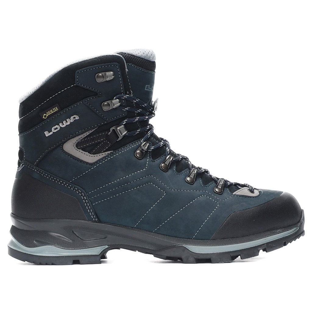 Lowa Santiago GTX Nubuck Leather Men's Hiking Boots#color_navy grey