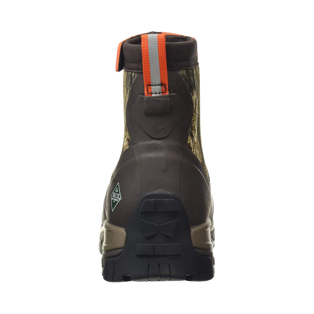 Muck Apex Mid Zip Rubber Synthetic Mens Boots#color_brown mossy oak
