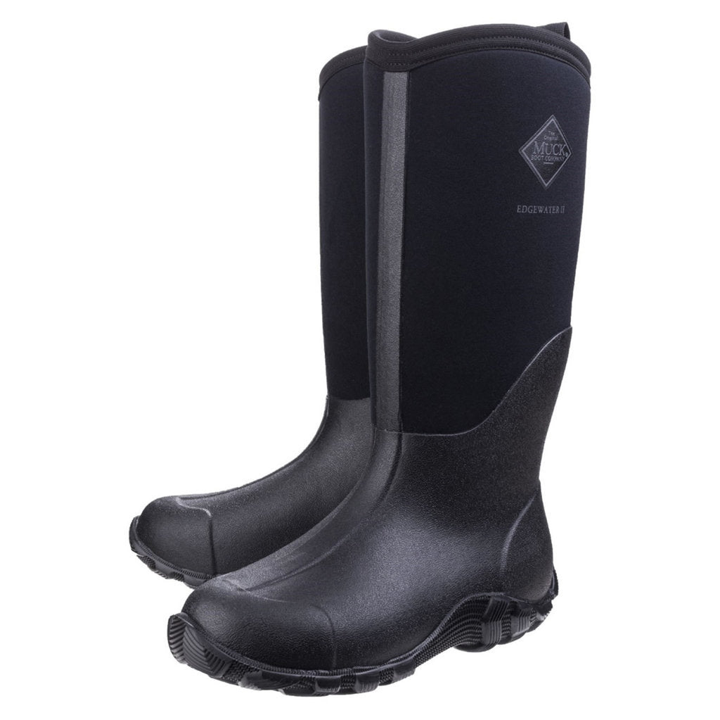 Muck Boot Edgewater II Waterproof Unisex Tall Wellington Boots#color_black black