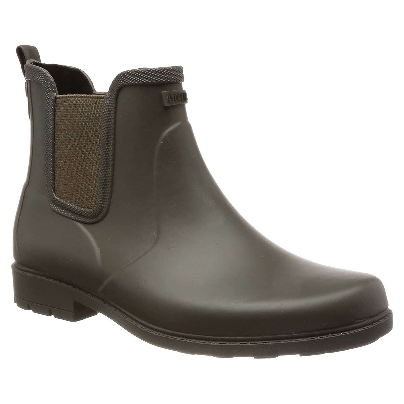 Aigle Carville Rubber Men's Chelsea Boots#color_verykaki