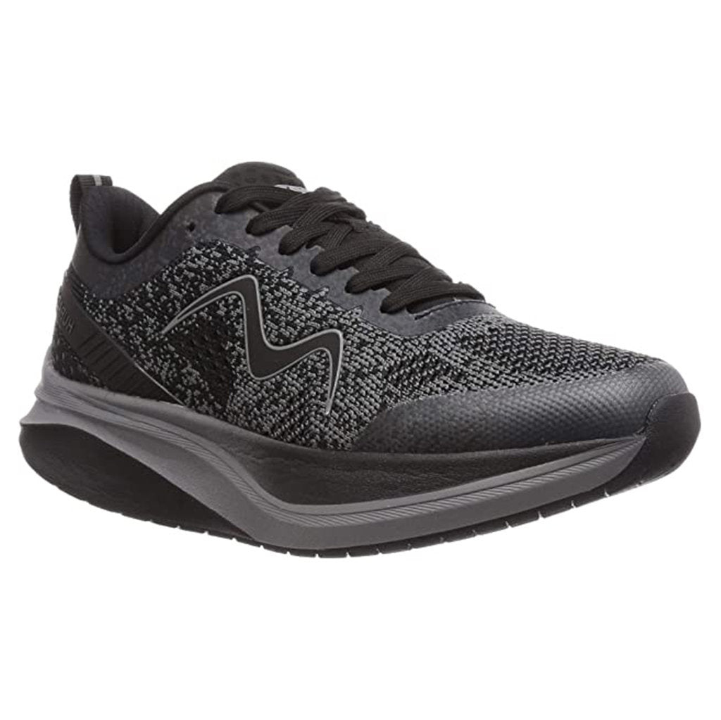 MBT Huracan 3000 Fly Knit Mesh Men's Low-Top Trainers#color_black castlerock