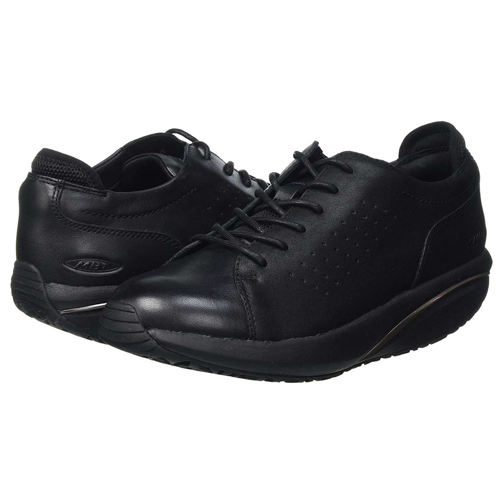 MBT Jion Nappa Leather & Mesh Women's Low-Top Trainers#color_black