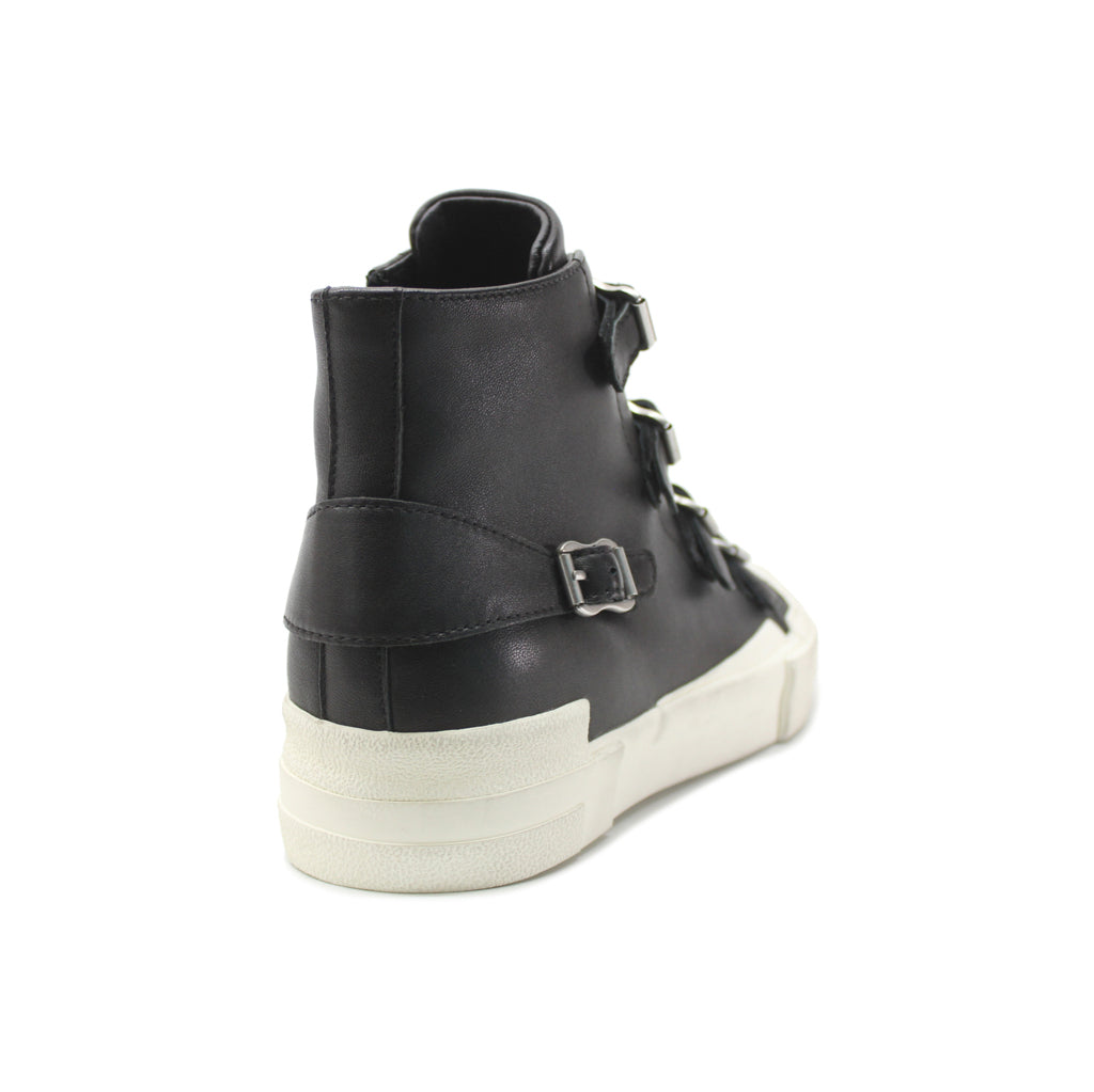 Ash Gang Nappa Leather Women's High-Top Trainers#color_black black