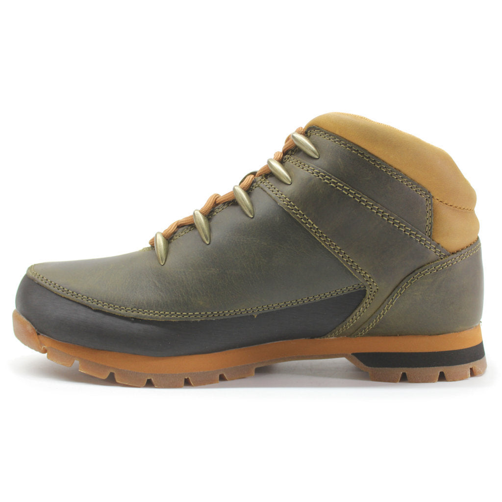 Timberland Euro Sprint Mid Hiker Leather Mens Boots#color_olive
