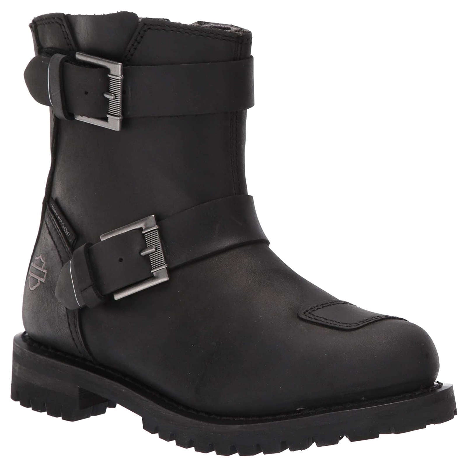 Harley Davidson Bremerton Waterproof Full Grain Leather Women's Riding Boots#color_black