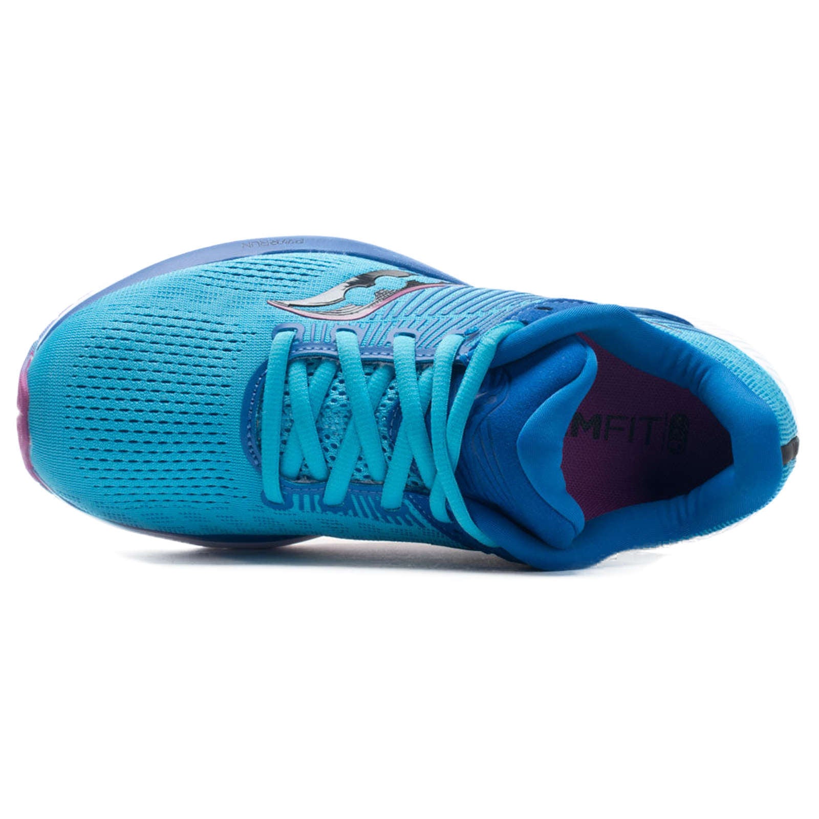 Saucony Guide 14 Synthetic Textile Women's Low-Top Trainers#color_blue blaze berry