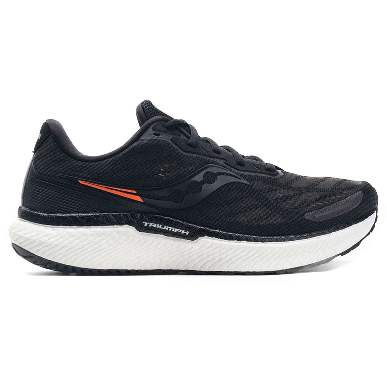 Saucony Triumph 19 Synthetic Textile Men's Low-Top Trainers#color_black white