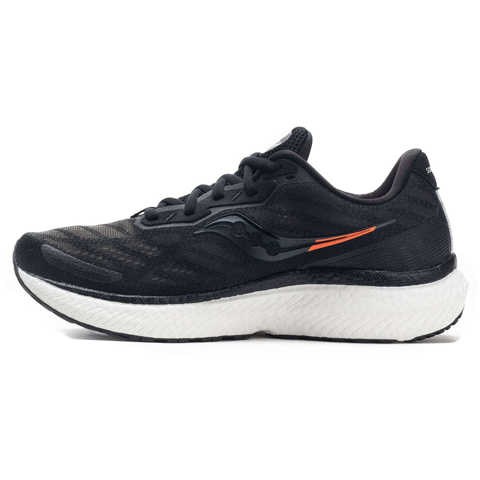 Saucony Triumph 19 Synthetic Textile Men's Low-Top Trainers#color_black white