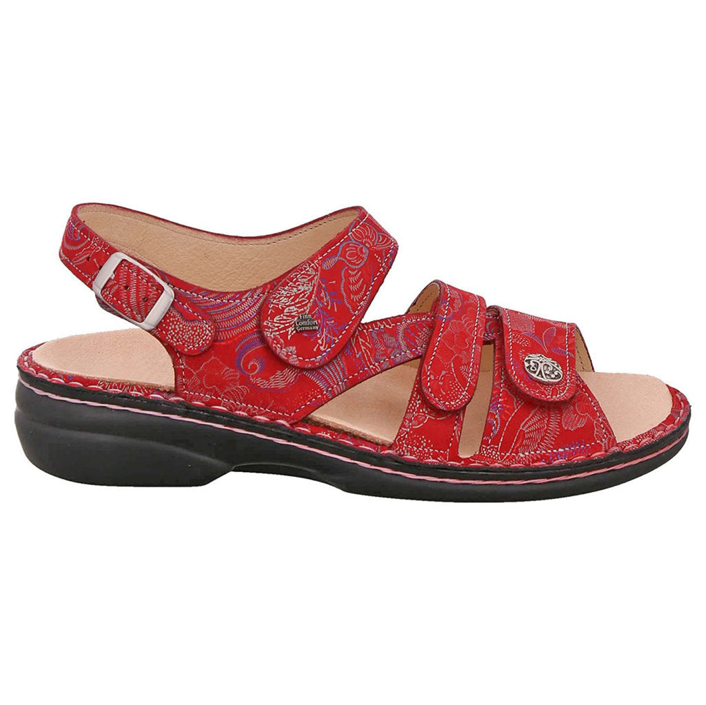 Finn Comfort Gomera Leather Women's Sandals#color_pomodore