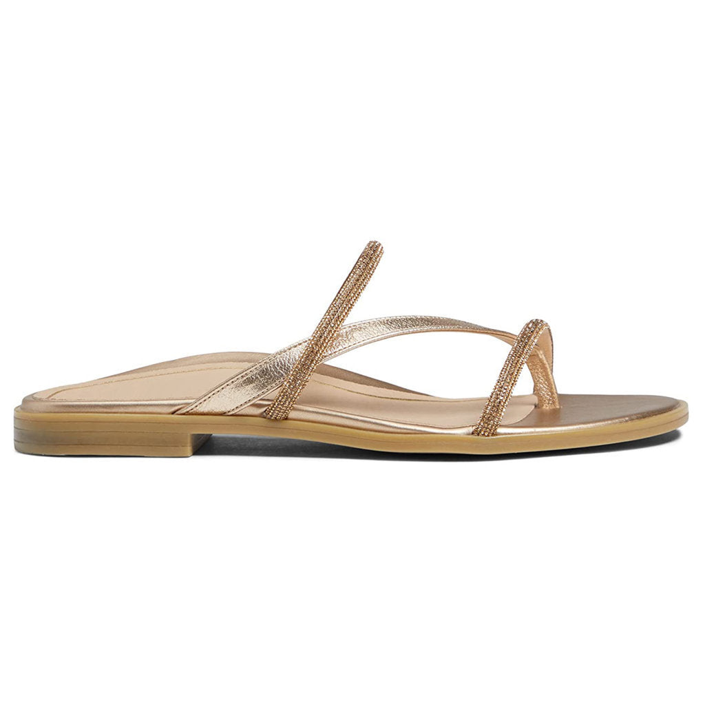 Vionic Citrine Prism Leather Womens Sandals#color_gold