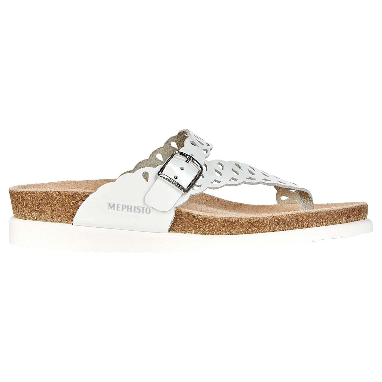 Mephisto Helenia Leather Womens Sandals#color_white