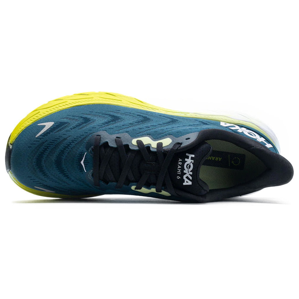 Hoka Arahi 6 Mesh Men's Running Shoes#color_blue graphite blue coral