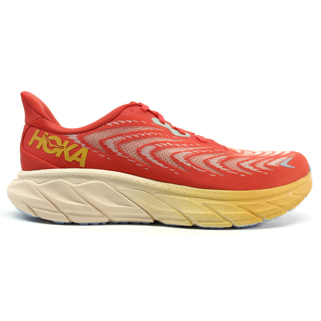 Hoka Arahi 6 Mesh Men's Running Shoes#color_fiesta amber yellow
