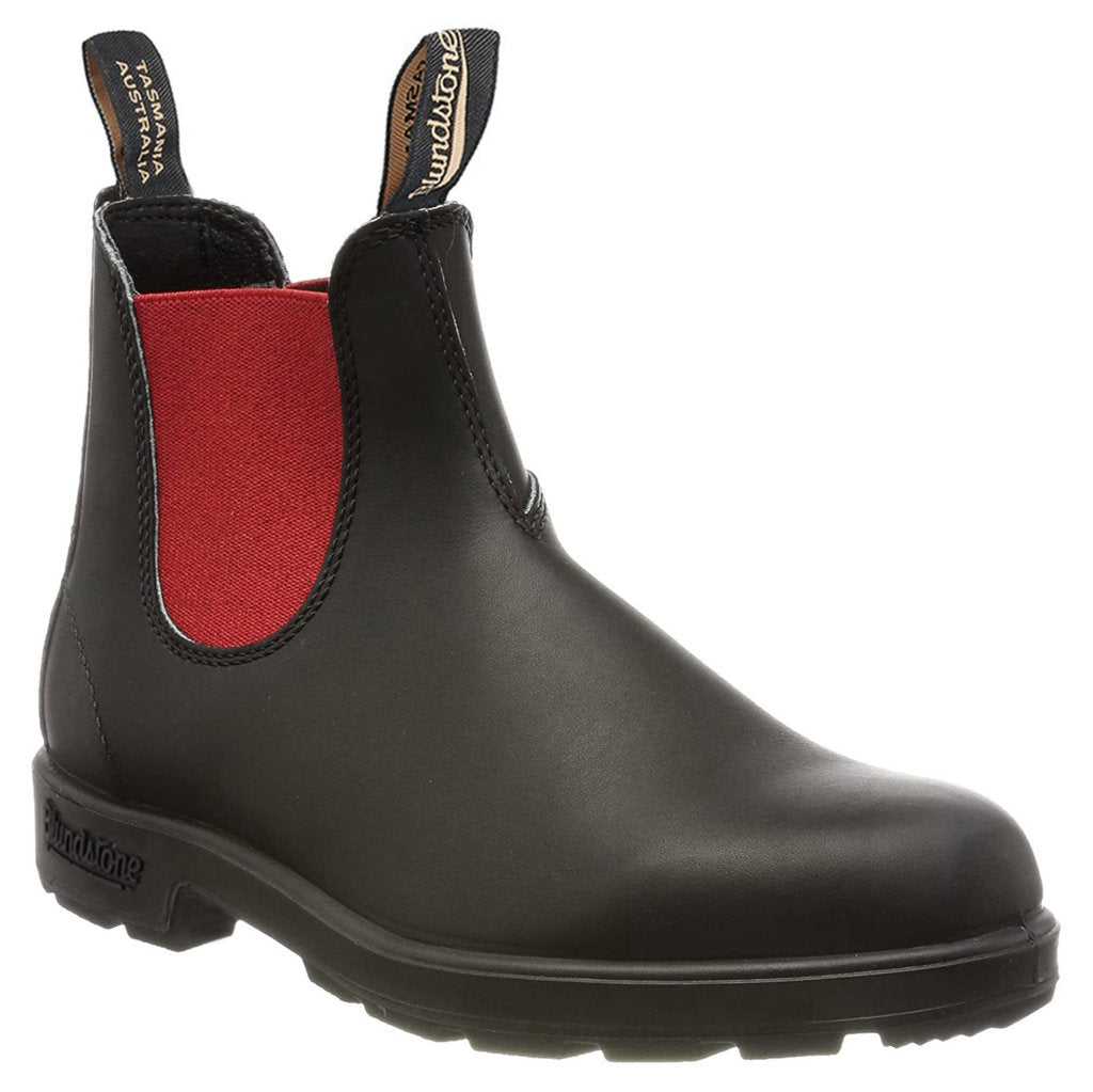 Blundstone 508 Water-Resistant Leather Unisex Chelsea Boots#color_black red