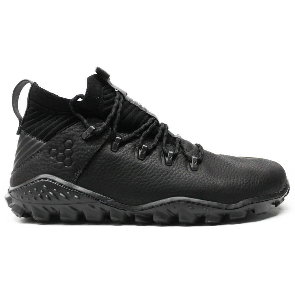 Vivobarefoot Magna Forest ESC Leather Textile Mens Trainers#color_obsidian