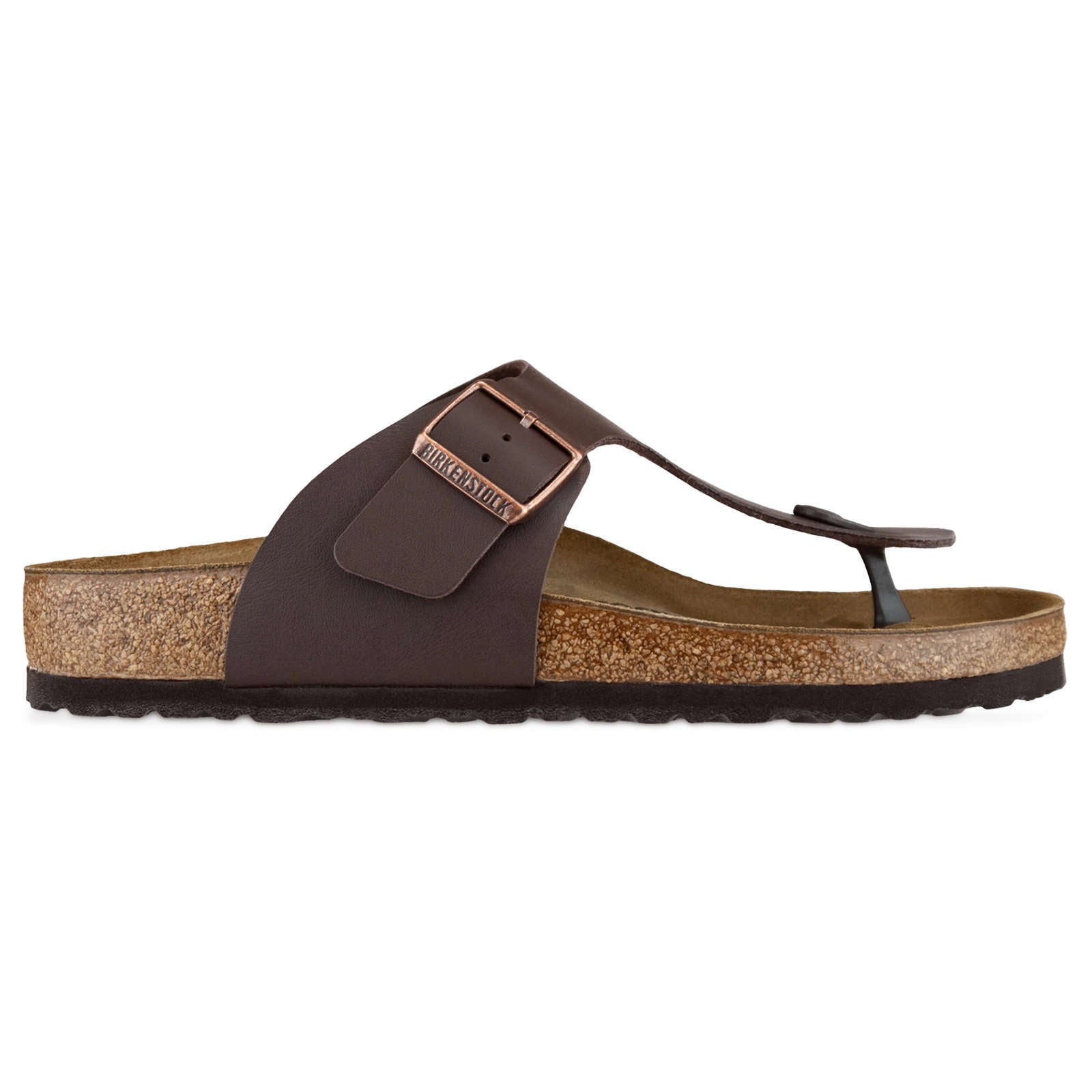 Birkenstock Ramses BS Birko-Flor Unisex Sandals#color_dark brown