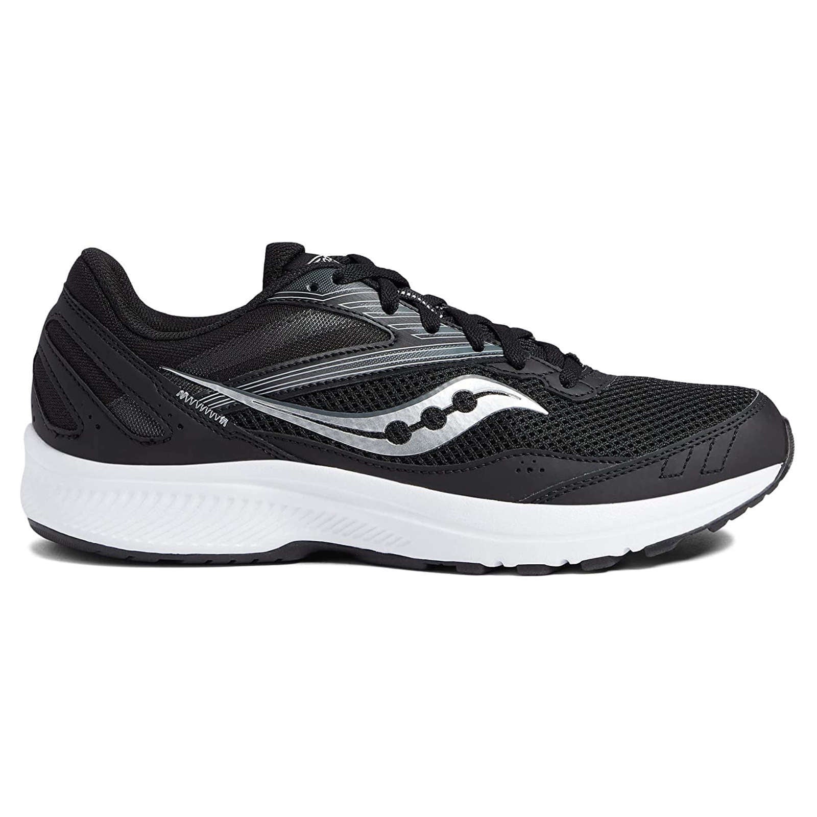 Saucony Cohesion 15 Synthetic Textile Men's Low-Top Trainers#color_black white