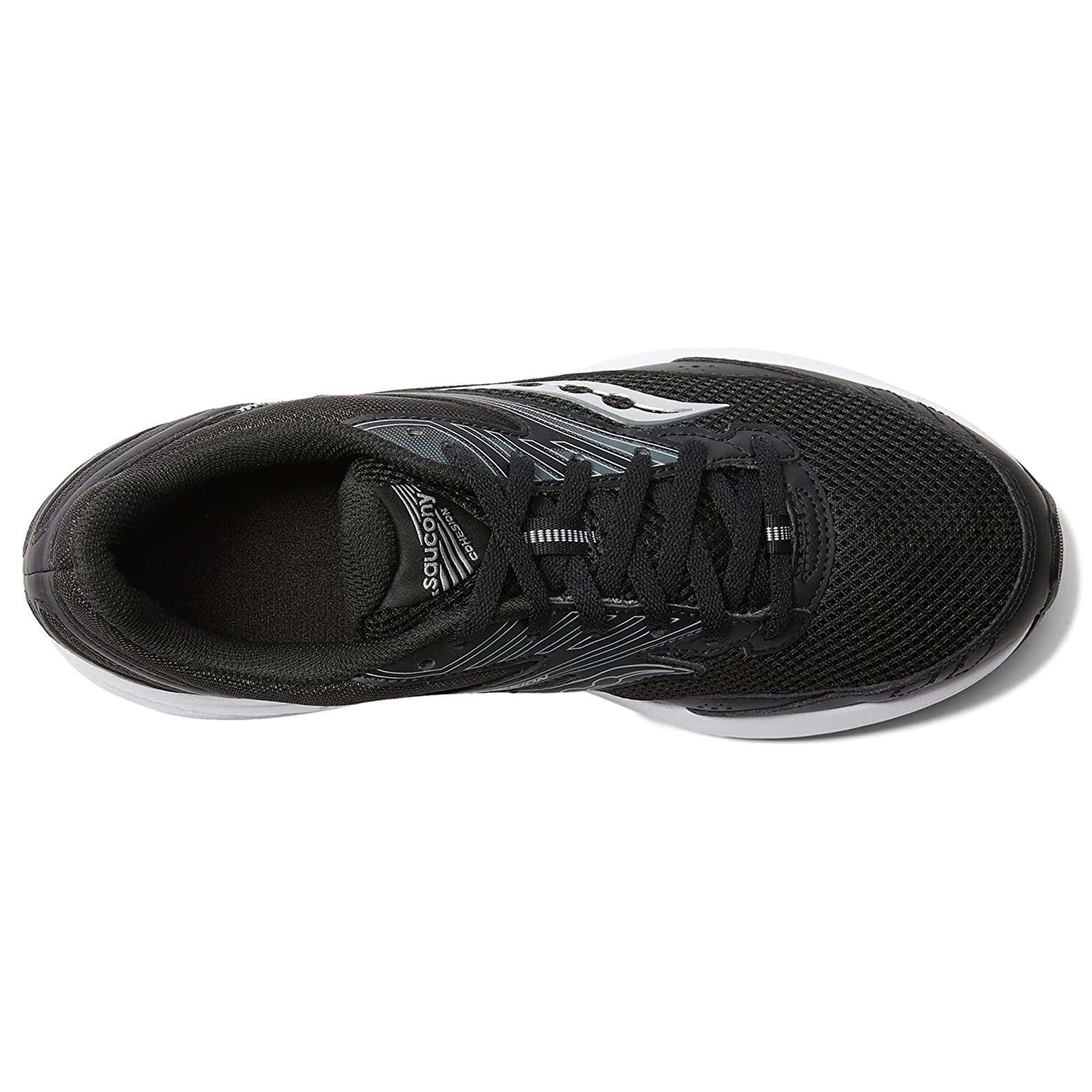 Saucony Cohesion 15 Synthetic Textile Men's Running Shoes#color_black white