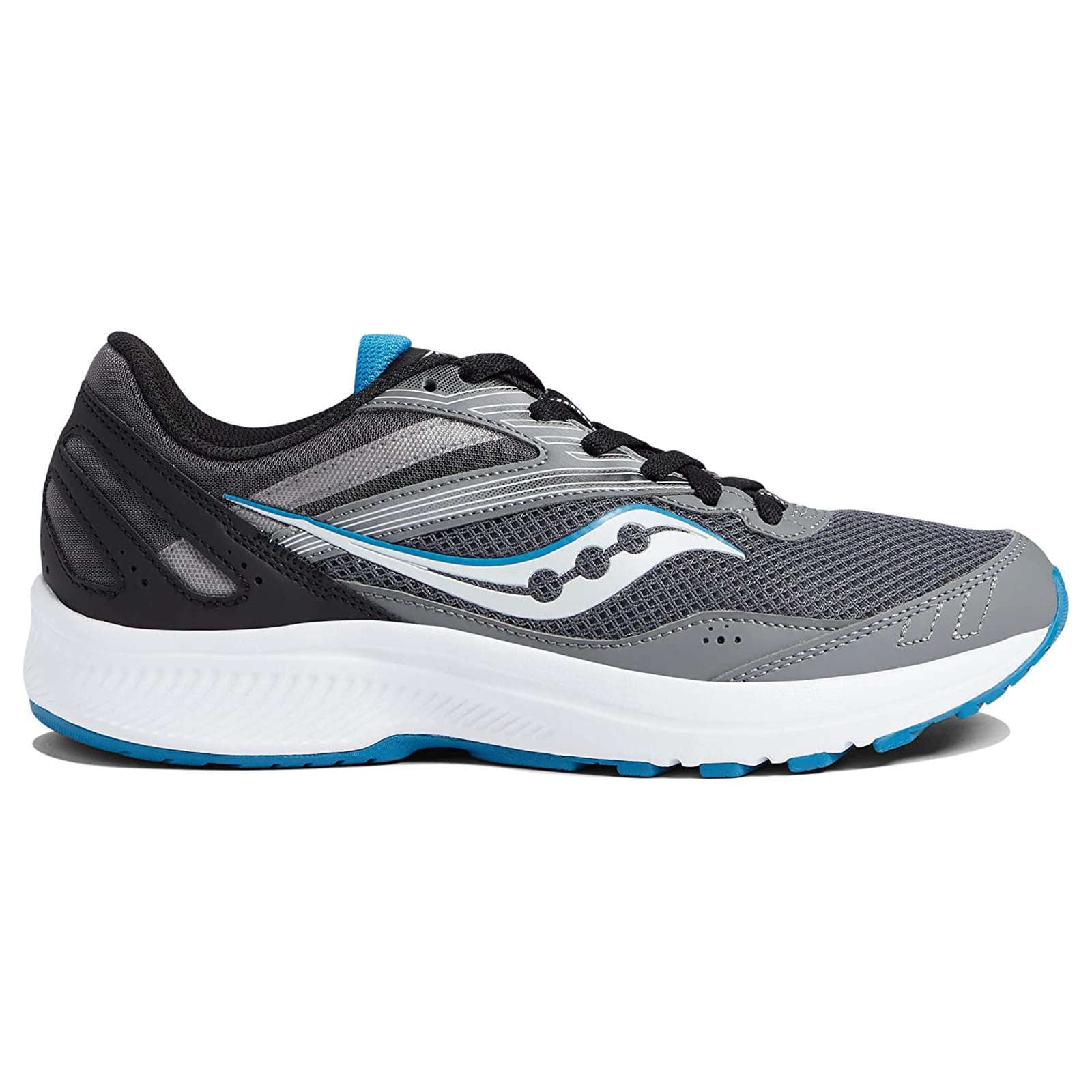 Saucony Cohesion 15 Synthetic Textile Men's Low-Top Trainers#color_charcoal topaz