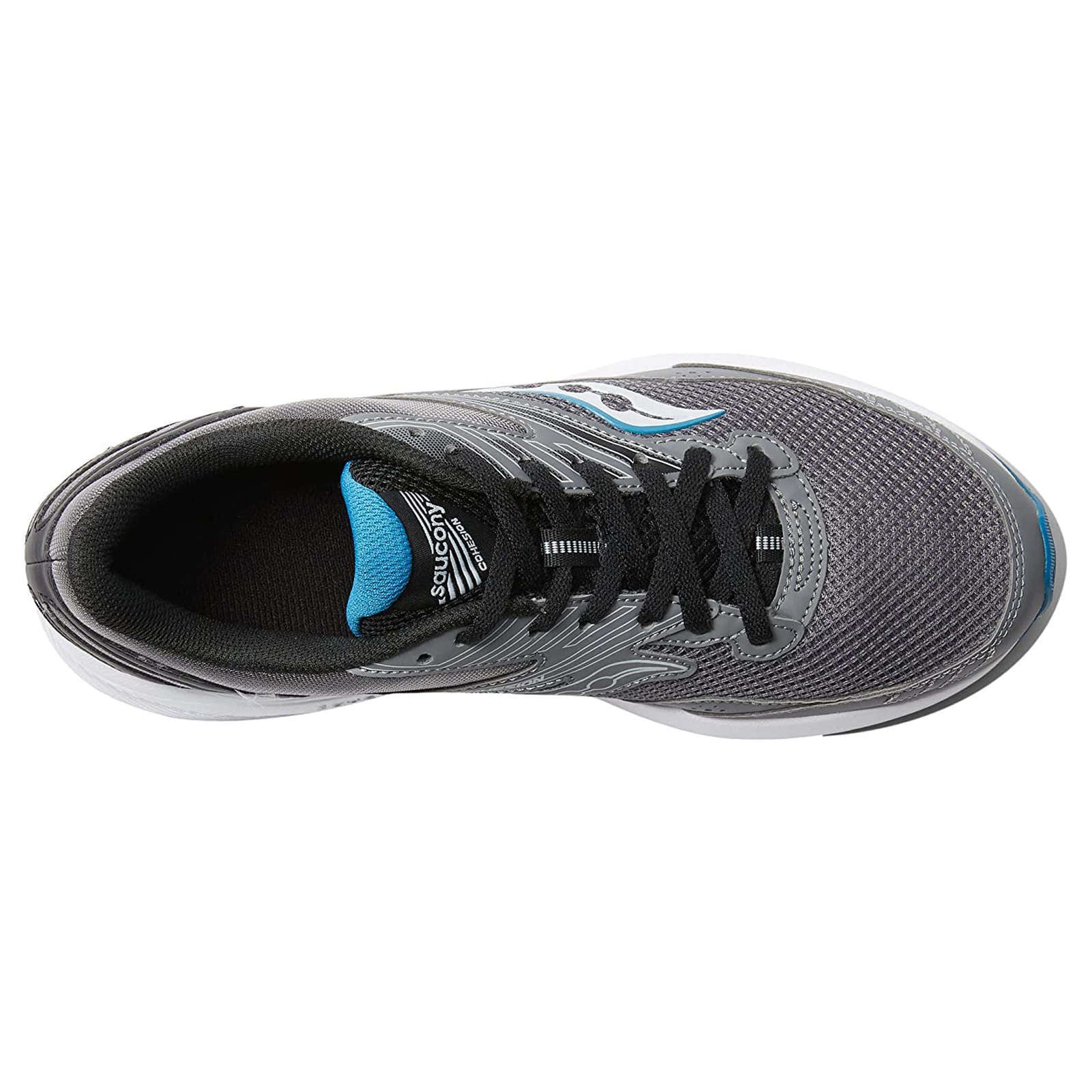 Saucony Cohesion 15 Synthetic Textile Men's Running Shoes#color_charcoal topaz