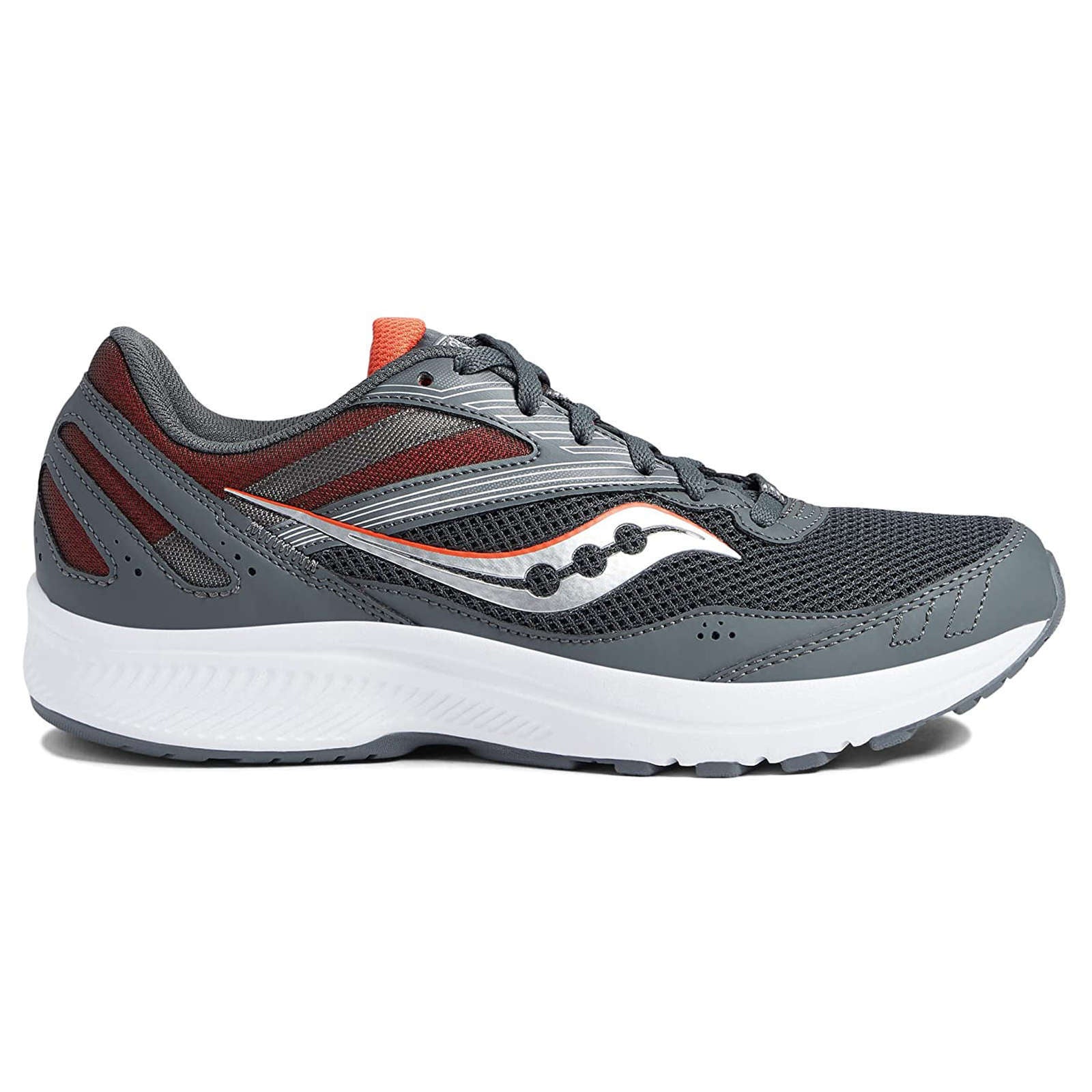 Saucony Cohesion 15 Synthetic Textile Men's Running Shoes#color_shadow poppy charbon
