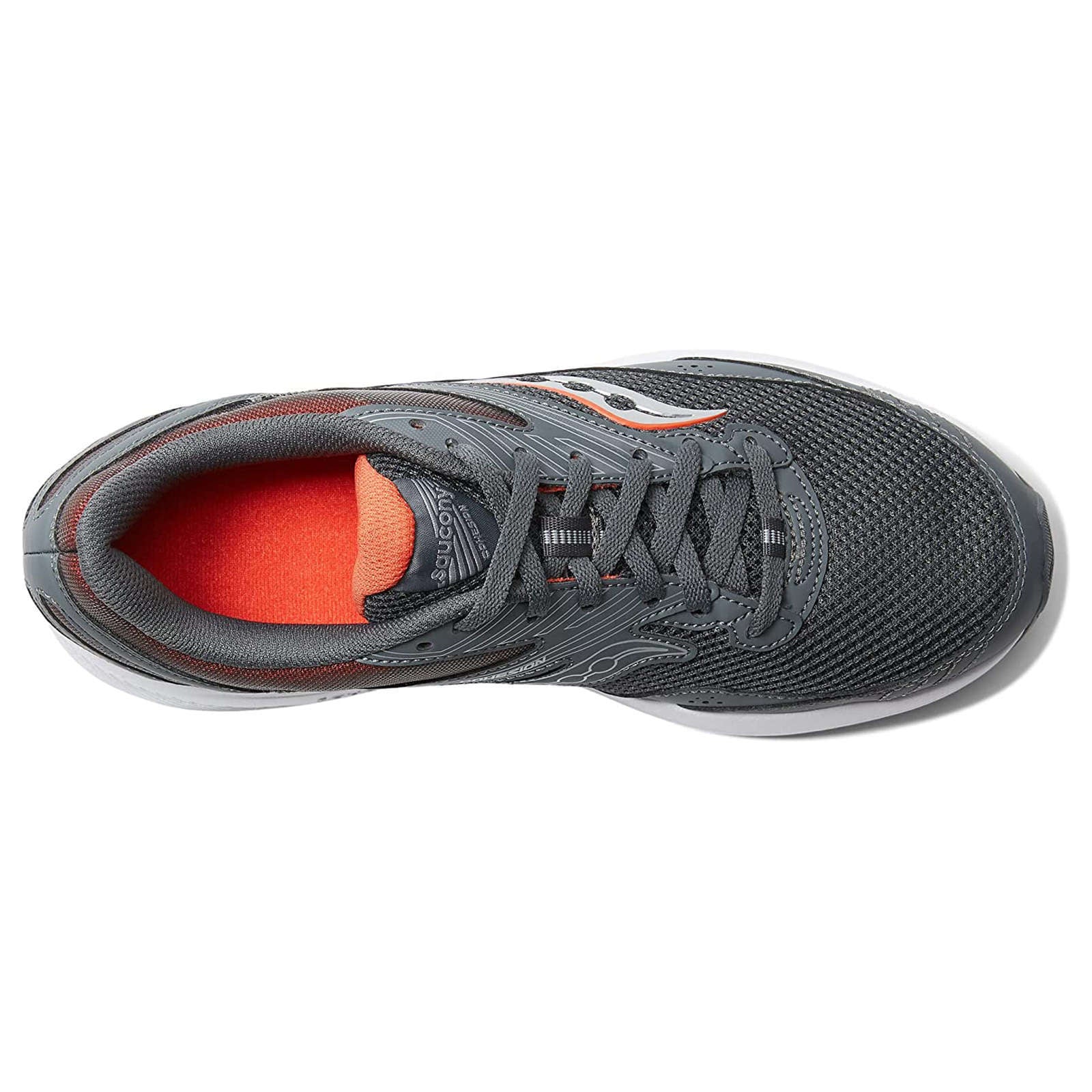 Saucony Cohesion 15 Synthetic Textile Men's Running Shoes#color_shadow poppy charbon