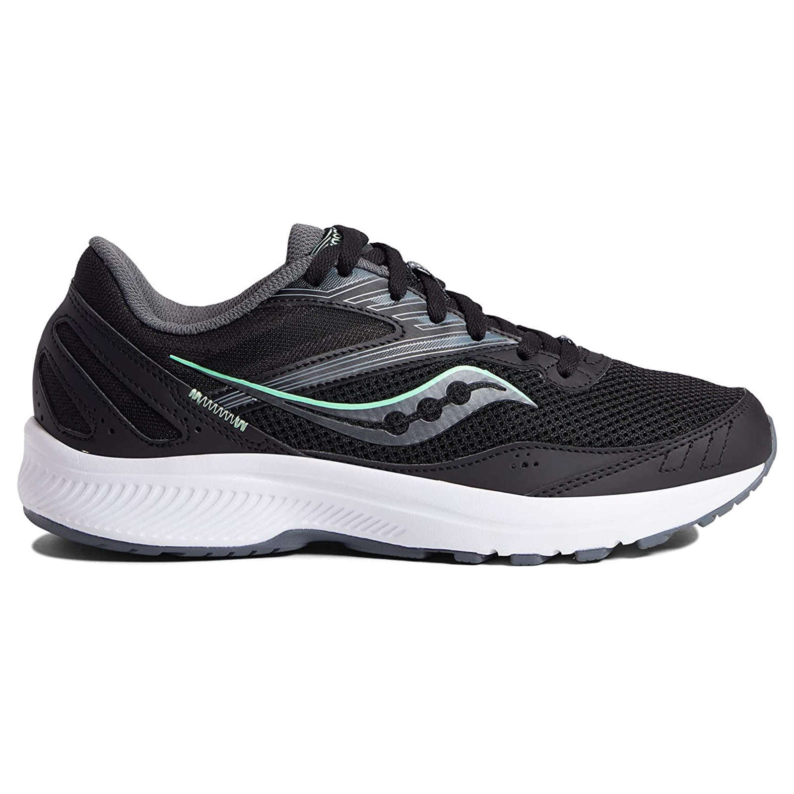 Saucony Cohesion 15 Synthetic Textile Women's Low-Top Trainers#color_black meadow