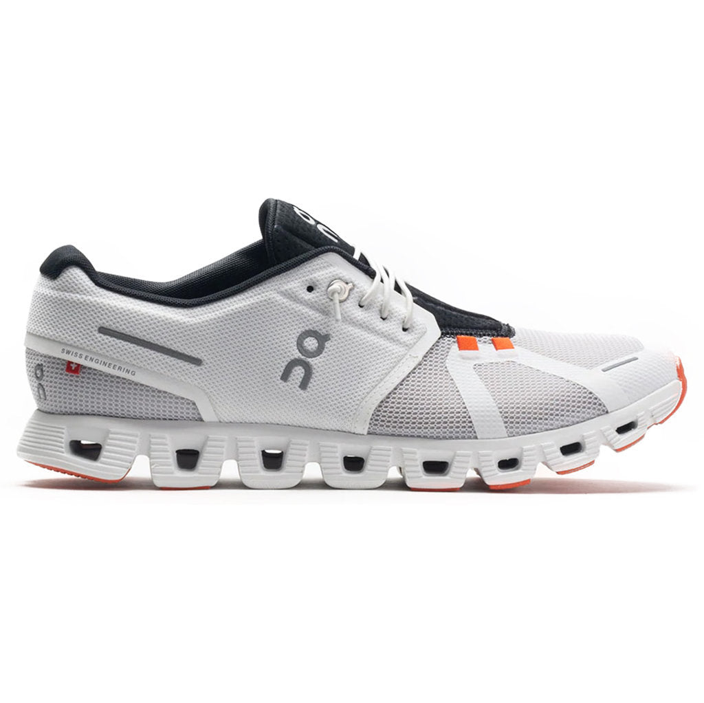 On Running Cloud 5 Push Textile Men's Low-Top Trainers#color_white flame