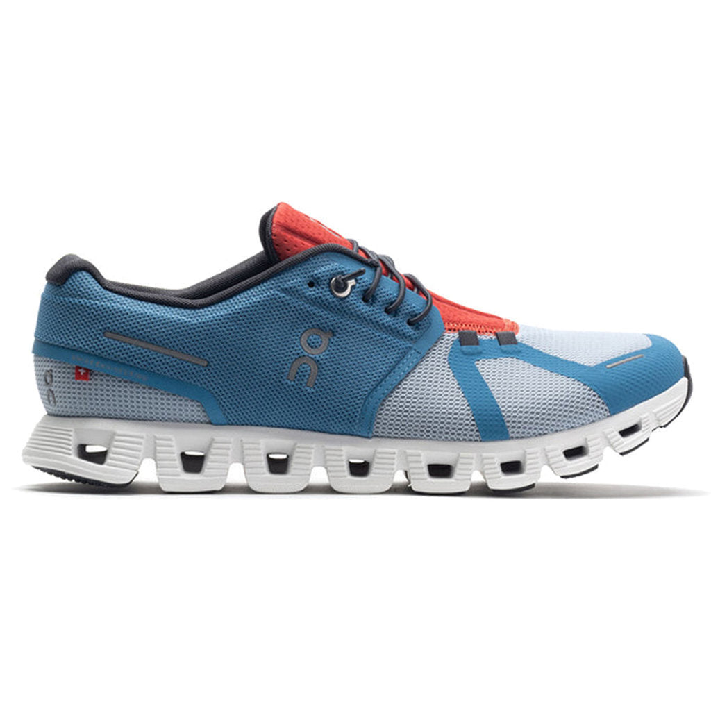 On Cloud 5 Push Textile Men's Running Shoes#color_niagara chambray