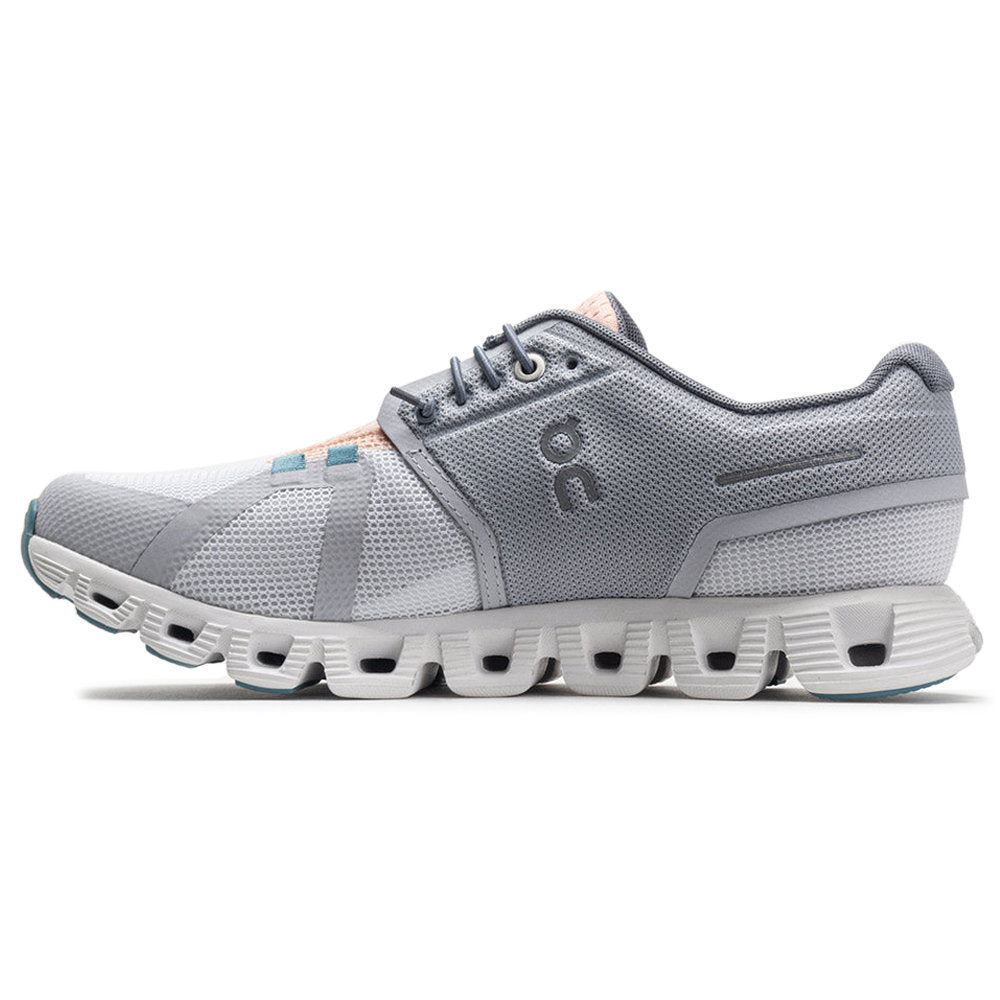 On Cloud 5 Push Textile Women's Running Shoes#color_glacier undyed white