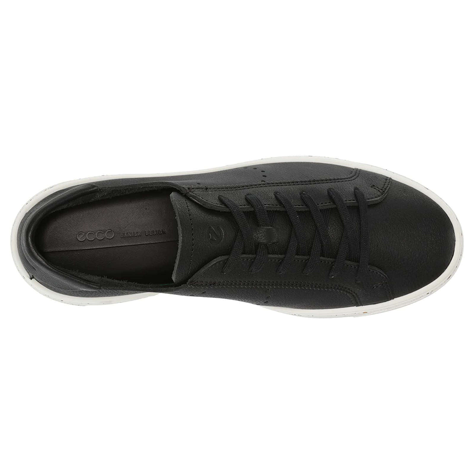 Ecco Street Tray 291503 Leather Womens Shoes#color_black