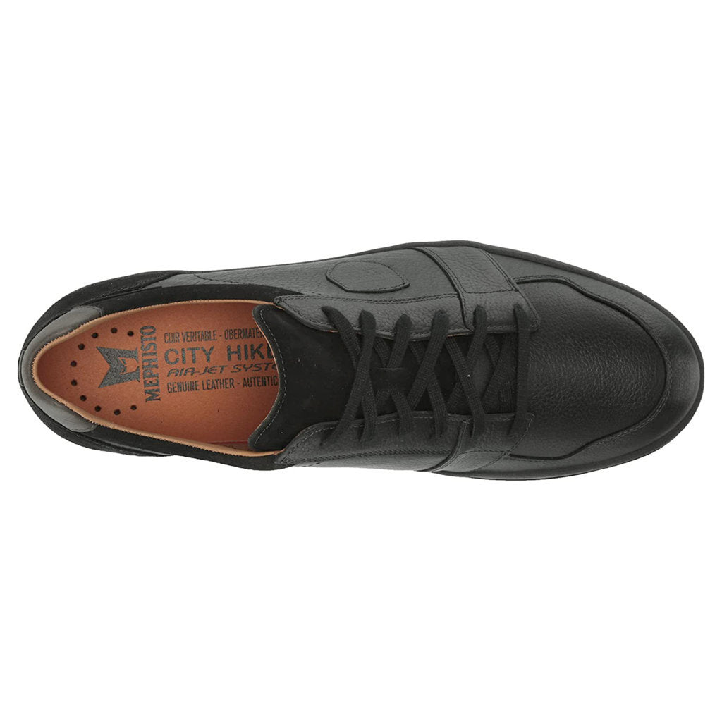 Mephisto Hugh Leather Mens Trainers#color_black